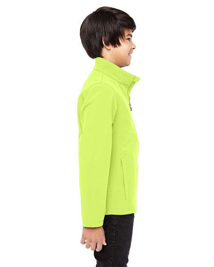 Team 365 Youth Leader Soft Shell Jacket TT80Y #colormdl_Safety Yellow