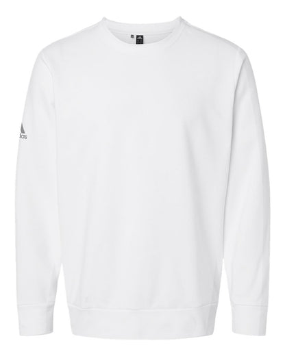 Adidas Unisex Fleece Crewneck Sweatshirt A434 #color_White