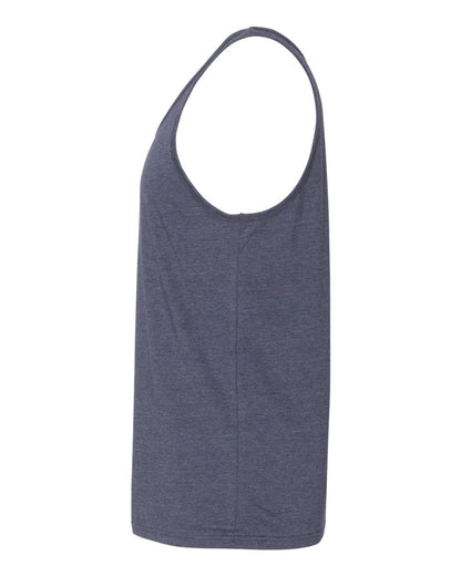 BELLA + CANVAS Heather CVC Tank 3480CVC #color_Heather Navy