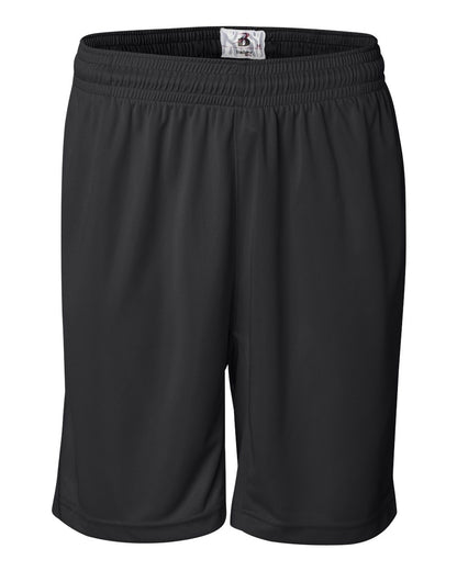 Badger BT5 9" Inseam Trainer Shorts 4110 #color_Black