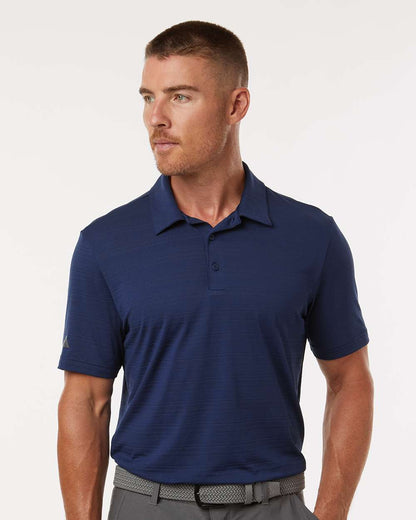 Adidas Men's Textured Stripe Polo A704 #colormdl_Dark Blue