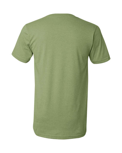 BELLA + CANVAS Heather CVC V-Neck Tee 3005CVC #color_Heather Green