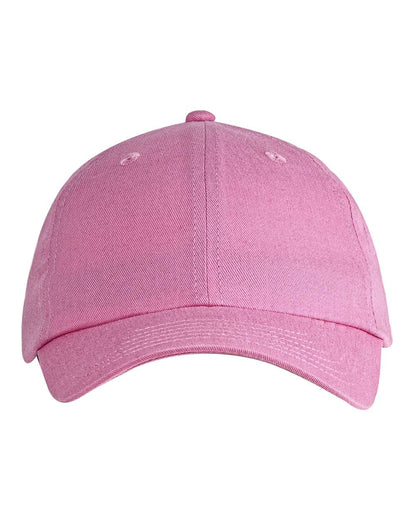Big Accessories Youth Classic Brushed Twill Cap BX001Y #color_Pink