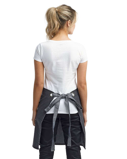 Artisan Collection by Reprime Domain Contrast Denim Waist Apron RP128 #colormdl_Black Denim