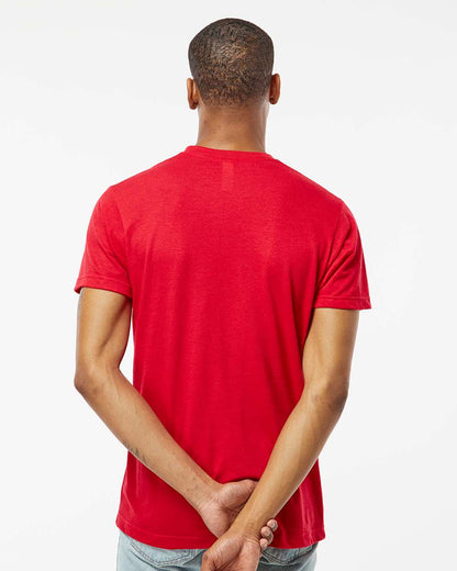 Tultex Poly-Rich V-Neck T-Shirt 207 #colormdl_Red