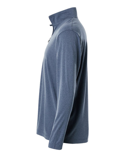 AllPro Men's Pro-Lock Performance Quarter-Zip Pullover 41870 #color_Heather Navy