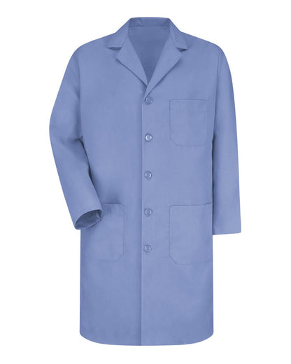 Red Kap Unisex Extended Sizes Button Front Lab Coat KP14EXT #color_Light Blue