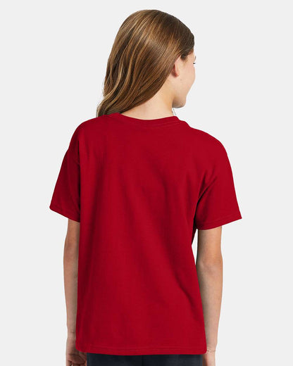 Hanes Ecosmart™ Youth T-Shirt 5370 #colormdl_Deep Red