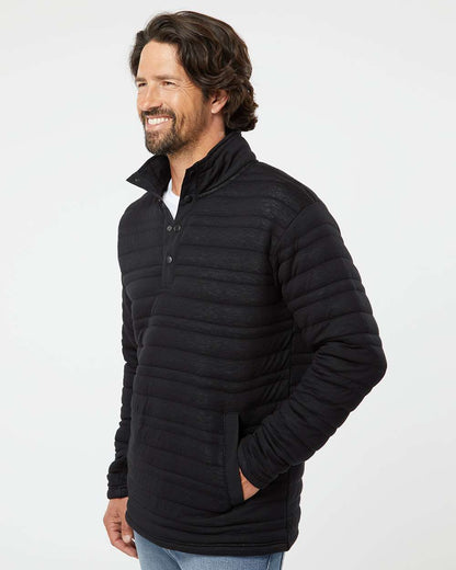 J. America Men's Horizon Half-Snap Pullover 8895 #colormdl_Black