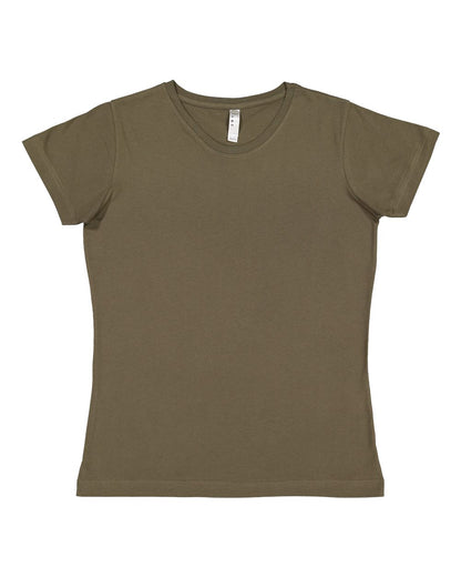 LAT Women's Fine Jersey Tee 3516 #color_Military Green