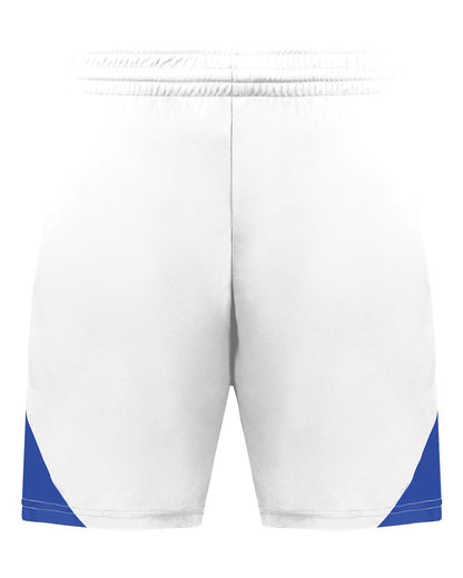 Augusta Sportswear Youth Step-Back Basketball Shorts 1737 #color_White/ Royal