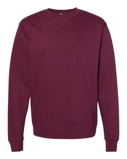 Independent Trading Co. Unisex Midweight Crewneck Sweatshirt SS3000 #color_Maroon