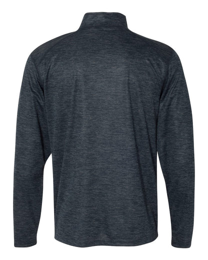 Badger Tonal Blend Quarter-Zip Pullover 4172 #color_Navy Tonal Blend