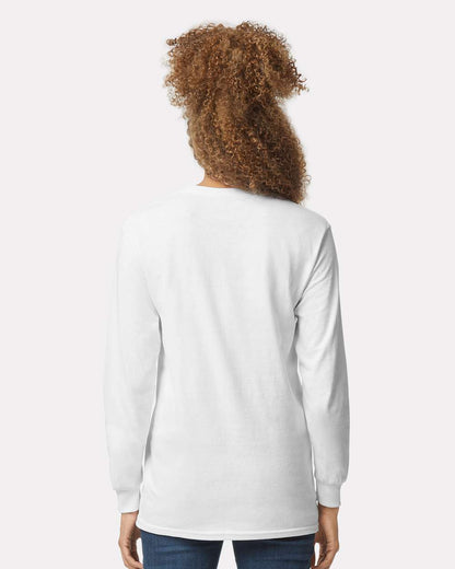Gildan Unisex Ultra Cotton® Long Sleeve T-Shirt 2400 #colormdl_White