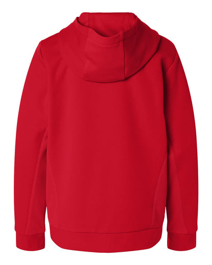 Team 365 Youth Squad Hooded Tech Fleece Pullover TT400Y #color_Sport Red