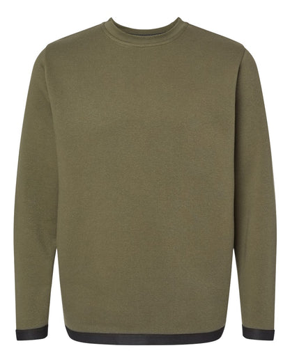LAT Unisex The Statement Fleece Crewneck Sweatshirt 6789 #color_Military Green/ Black