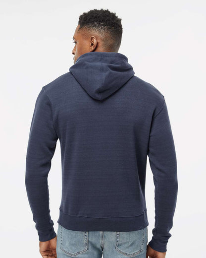 J. America Men's Triblend Fleece Hooded Sweatshirt 8871 #colormdl_True Navy Triblend