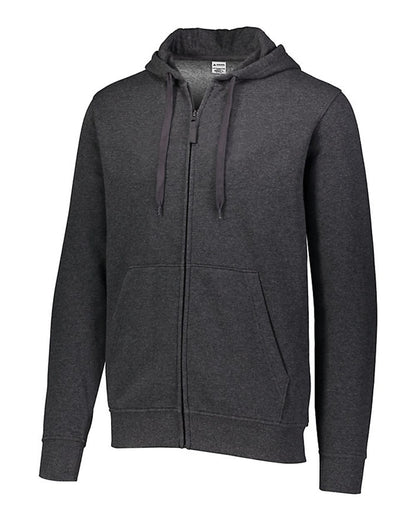 Augusta Sportswear 60/40 Fleece Full-Zip Hoodie 5418 #color_Carbon Heather