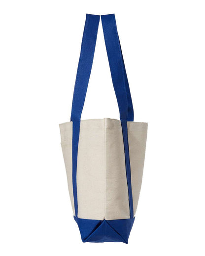 Liberty Bags Leeward Boater Tote 8869 #color_Natural/ Royal
