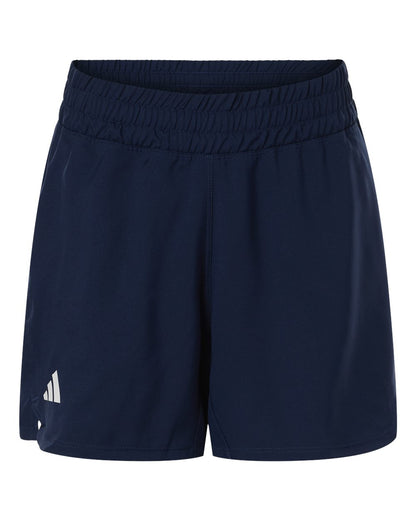 Adidas Women's D4T Woven 3" Shorts AT306 #color_Team Navy Blue/ White