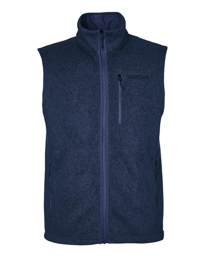 Marmot Men's Drop Line Vest M16224 #color_Arctic Navy Heather