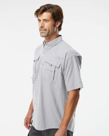 Columbia Men's PFG Bahama™ II Short Sleeve Shirt 212464 #colormdl_Cool Grey