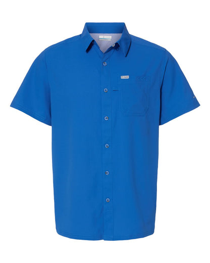 Columbia PFG Slack Tide™ Camp Shirt 212484 #color_Vivid Blue