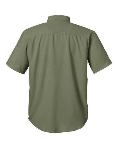 HUK Men's Tide Point Short Sleeve Shirt H150171 #color_Moss