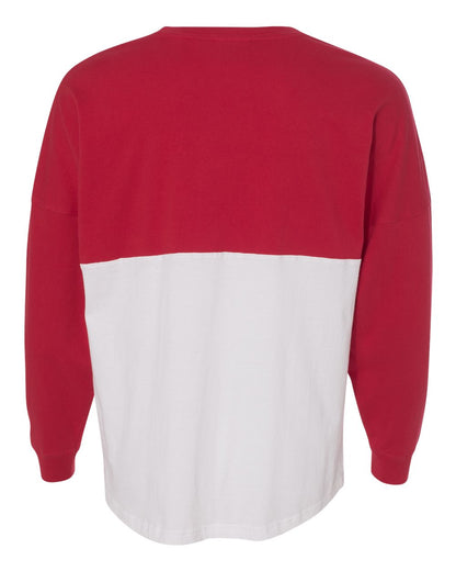 J. America Unisex Game Day Jersey Long Sleeve T-Shirt 8229 #color_Red/ White