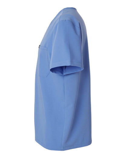 Jaanuu Men's Holmes Everyday 1-Pocket Scrub V-Neck Top M10001 #color_Ceil Blue