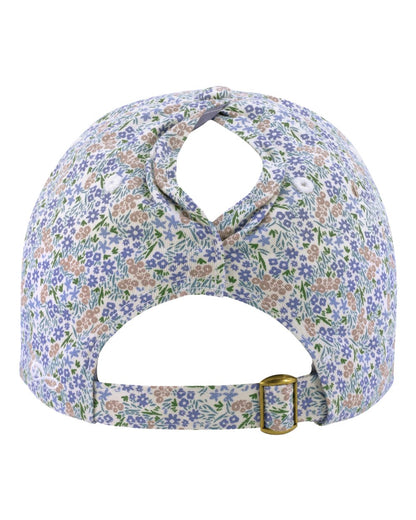 Infinity Her Women's Garment-Washed Fashion Print Cap HATTIE #color_Light Pink/ Floral