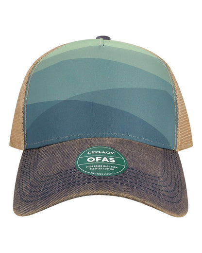 LEGACY Old Favorite Five-Panel Trucker Cap OFAFP #color_Rolling Mountains