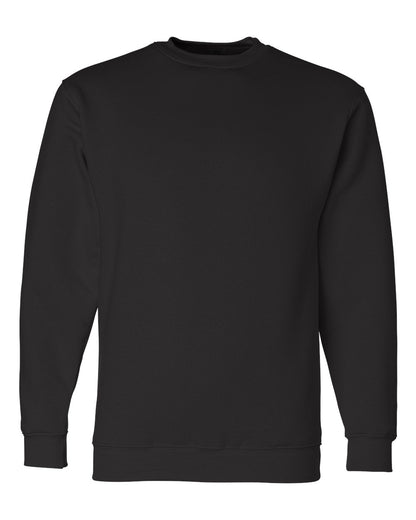 Bayside USA-Made Crewneck Sweatshirt 1102 #color_Black