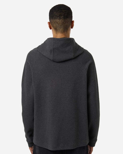 North End Men's Spirit Textured Hooded Pullover NE729 #colormdl_Black Heather