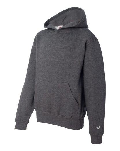 Badger Youth Hooded Sweatshirt 2254 #color_Charcoal