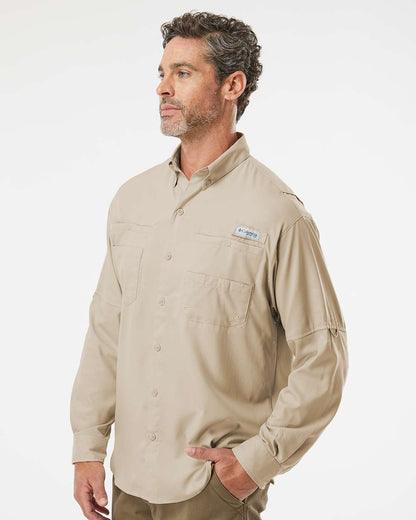 Columbia PFG Tamiami™ II Long Sleeve Shirt 212467 #colormdl_Fossil