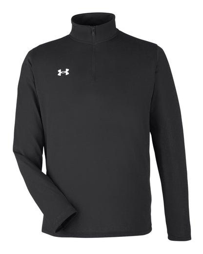 Under Armour Men's Team Tech™ Quarter-Zip Pullover 1376844 #color_Black/ White