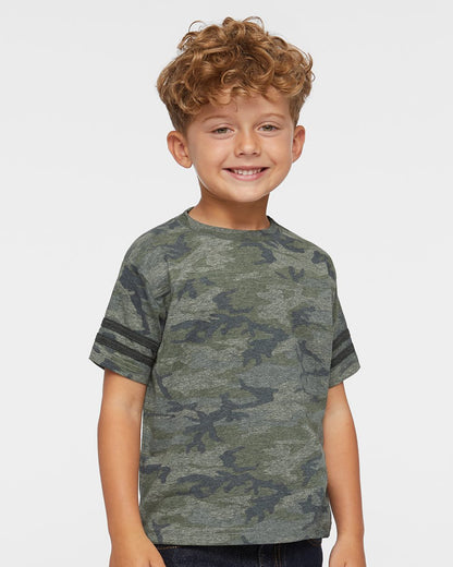 Rabbit Skins Toddler Football Fine Jersey Tee 3037 Rabbit Skins Toddler Football Fine Jersey Tee 3037