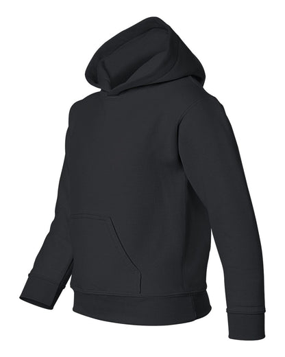 Gildan Heavy Blend™ Youth Hooded Sweatshirt 18500B #color_Black