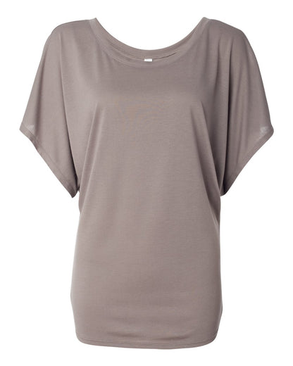 BELLA + CANVAS Women’s Flowy Draped Dolman Tee 8821 #color_Pebble Brown