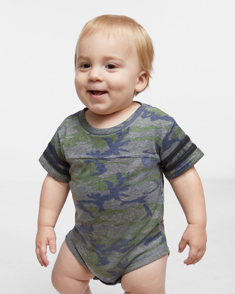 Rabbit Skins Infant Football Fine Jersey Bodysuit 4437