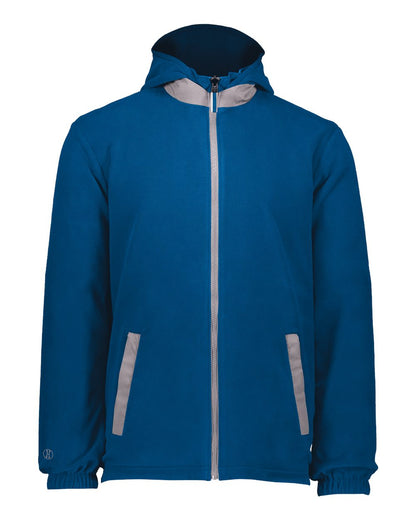 Holloway Men's Turnabout Reversible Hooded Jacket 229587 #color_Royal/ Carbon