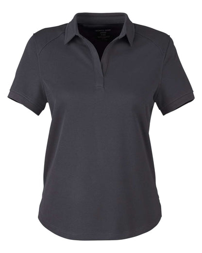 North End Women's Express Tech Performance Polo NE112W #color_Carbon