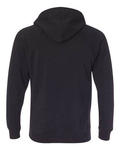 Independent Trading Co. Special Blend Raglan Hooded Sweatshirt PRM33SBP #color_Black