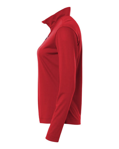 AllPro Women's Pro-Lock Performance Quarter-Zip Pullover 41870L #color_Red