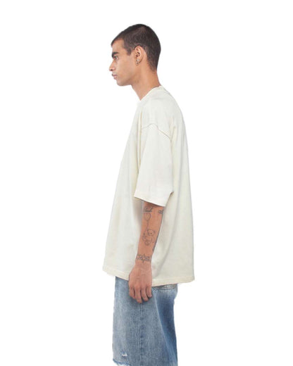 Shaka Wear Men's Garment-Dyed Designer T-Shirt SHGDN #colormdl_Cream