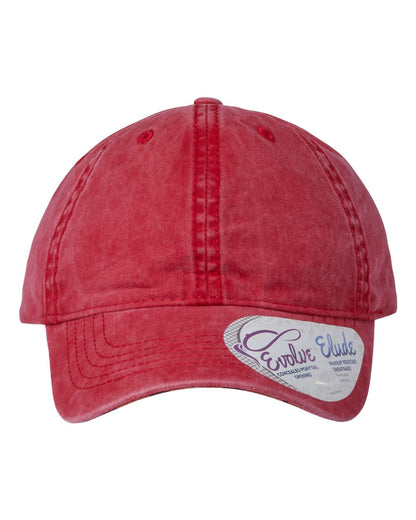Infinity Her Women's Pigment-Dyed with Fashion Undervisor Cap CASSIE #color_Red/ Leopard