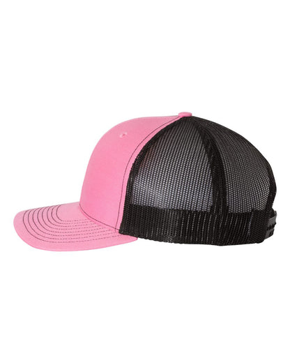 Richardson Snapback Trucker Cap 112 #color_Hot Pink/ Black