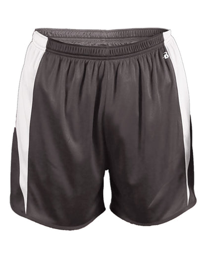 Alleson Athletic Men's Stride Shorts 7273 #color_Graphite/ White