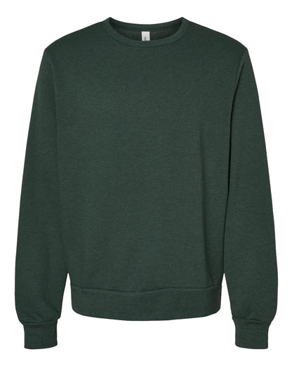 BELLA + CANVAS Sponge Fleece Classic Crewneck Sweatshirt 3911 #color_Heather Forest